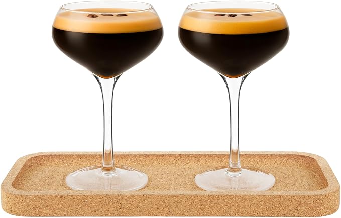 Final Touch – Espresso Martini Flight – 10 oz – Clear Brown by FinalTouch