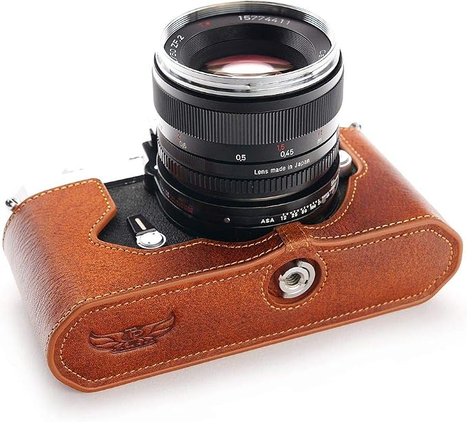 TP Original Handmade Genuine Real Leather Half Camera Case Bag Cover - Image 3