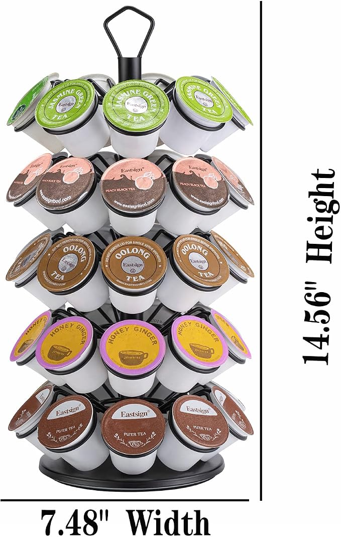 K-Cup Storage Coffee Capsules Pod Holder Carousel Capsule Display Storage - Image 2