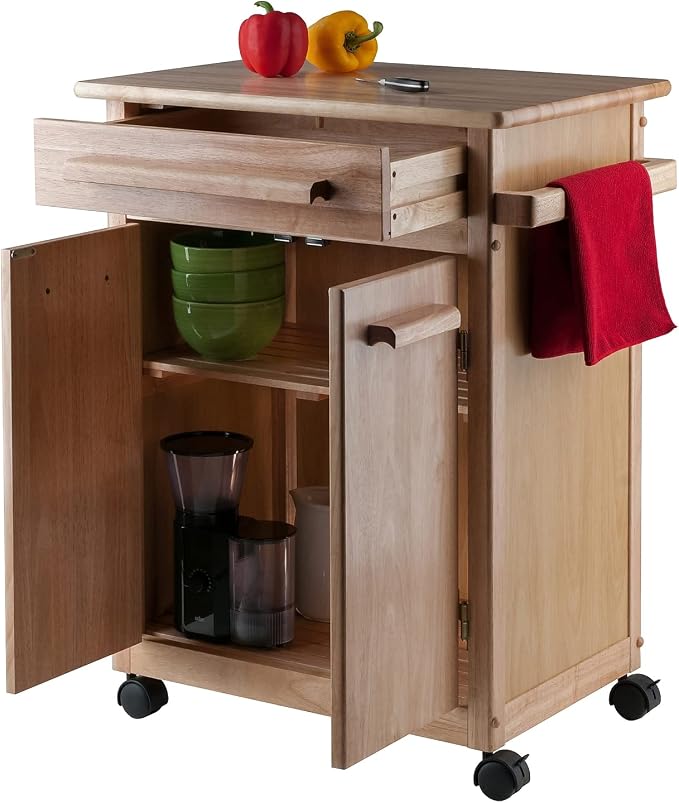 Winsome Wood Kitchen Cart, Single Drawer - Image 2