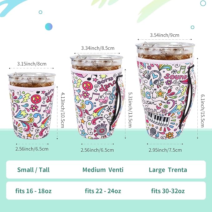 Iced Coffee Sleeve Insulator Sleeves - Image 2