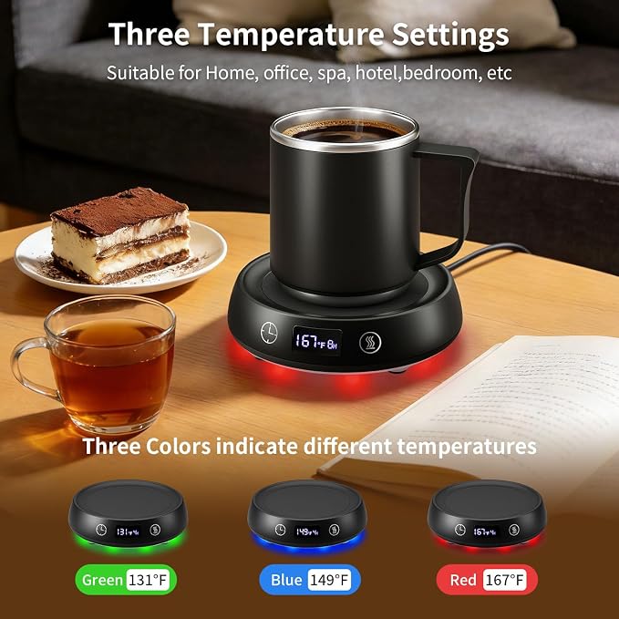 Coffee Mug Warmer & Mug Set, Electric Beverage Cup Warmer - Image 2