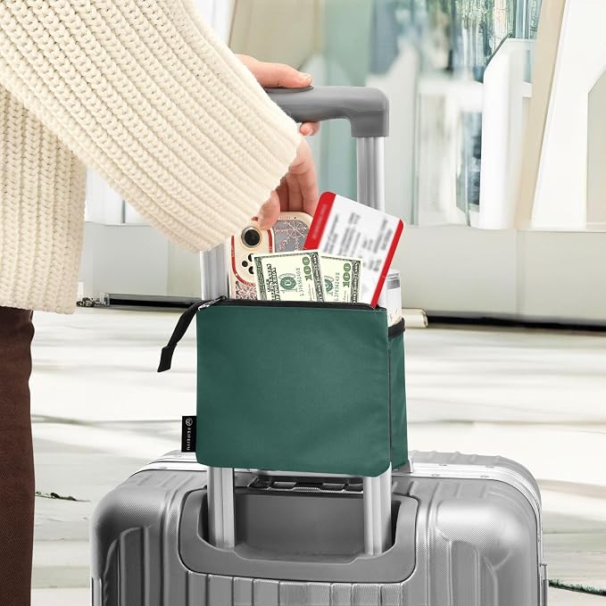 DOMIKING Hunter Green Travel Luggage Cup Holder - Image 4