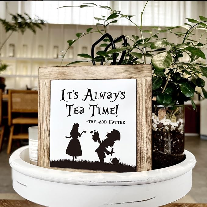 Wooden Box Signs for Home Decor, Farmhouse Wood Sign, Decorative Wooden Table - Image 4