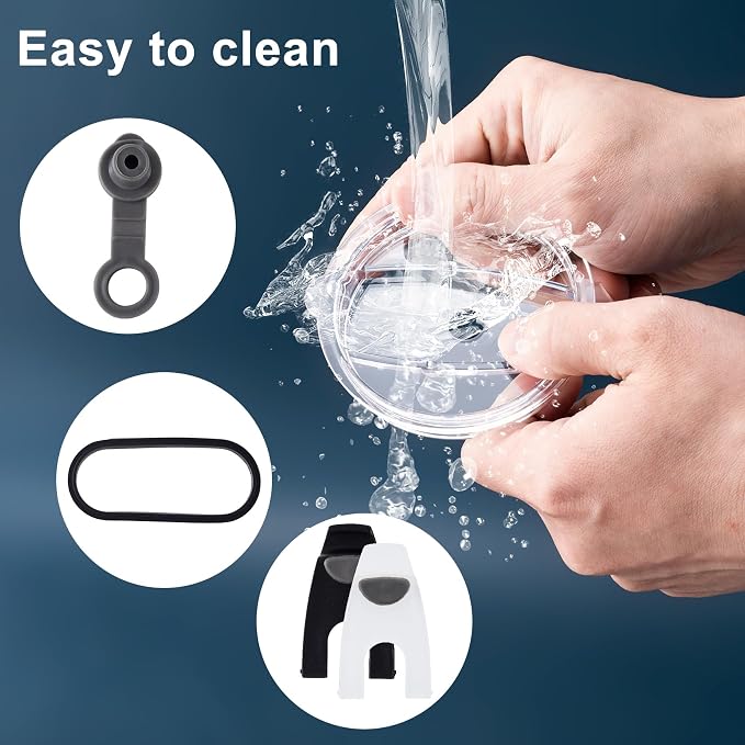 HINZIC 4 Pack Replacement Lids for 20 oz Tumbler, Travel Spill Proof Resistant - Image 3