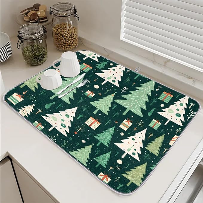 Dish Drying Mat, Kitchen Counter Quick Dry Pads - Image 6