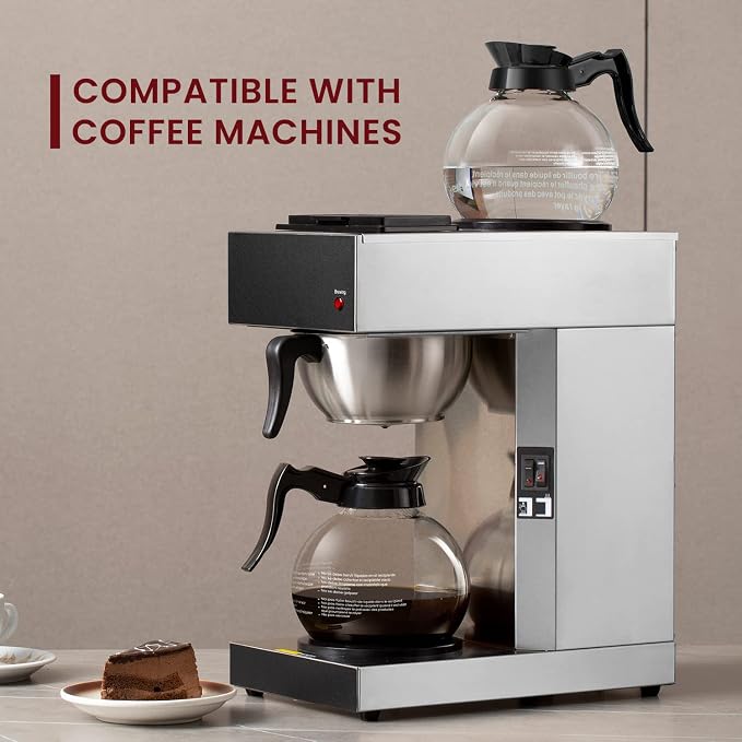 SYBO Coffee Pot Decanter, 12-Cup Glass Coffee Decanter Black - Image 3