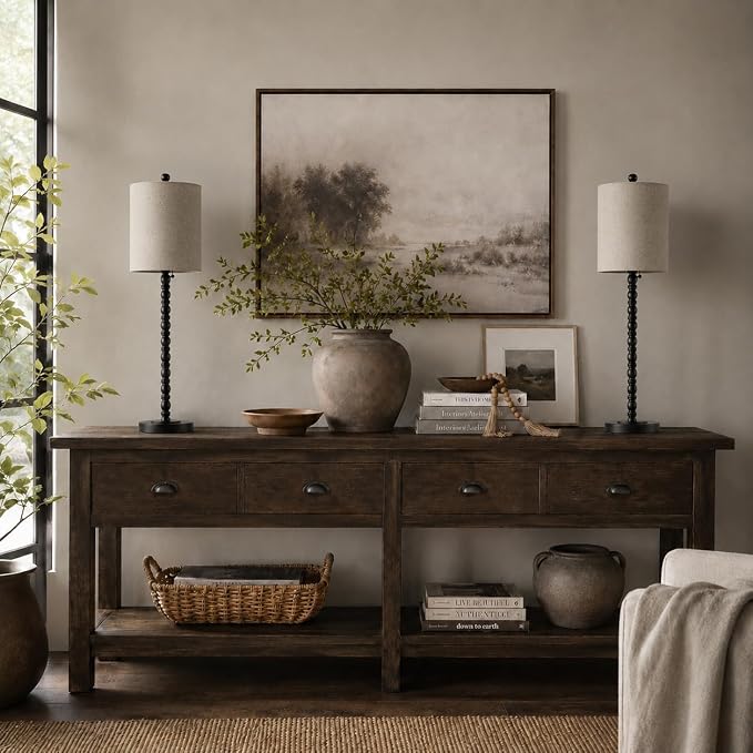 Buffet Lamps, Table Lamps Set of 2-30" H Tall - Image 9