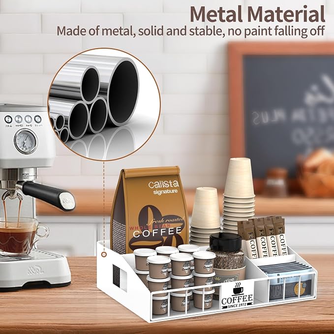 Metal Coffee Station Organizer for Countertop - Image 3