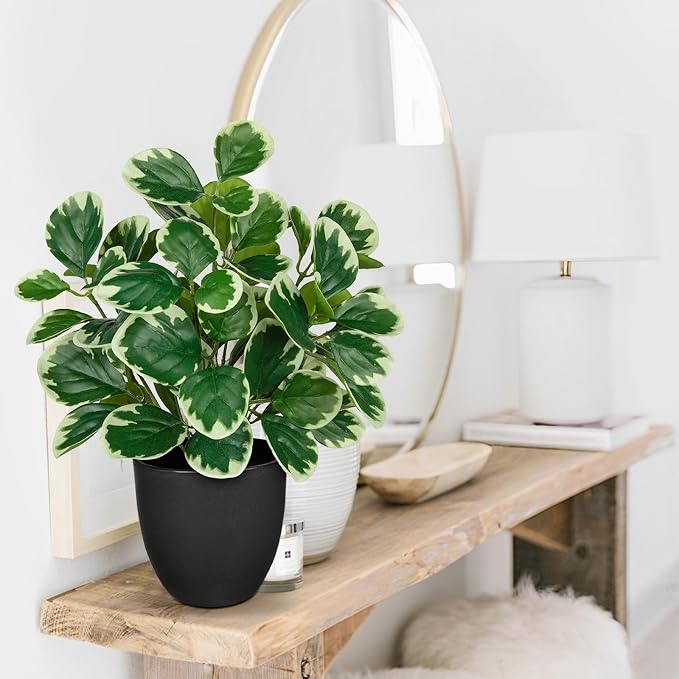 Villa Como 14.5" Artificial Plants Indoor Home Decor, Fake Potted Silk Plants - Image 4