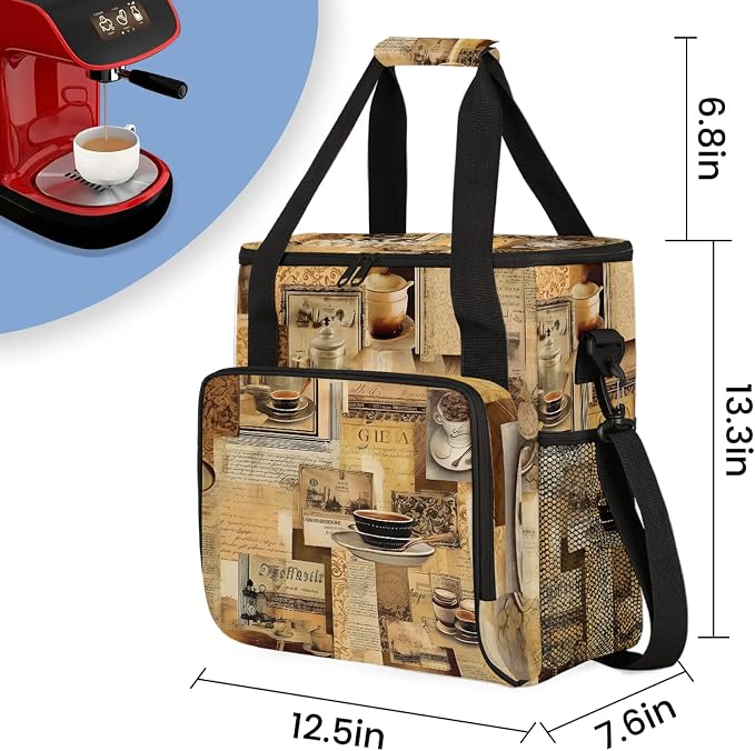 Coffee Maker Carring Bag Travel Storage Tote Bag Compatible - Image 5