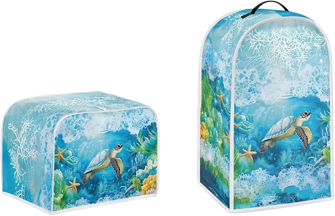 doginthehole Blender Cover Toaster Cover 4 Slice Aesthetic Underwater Sea by doginthehole
