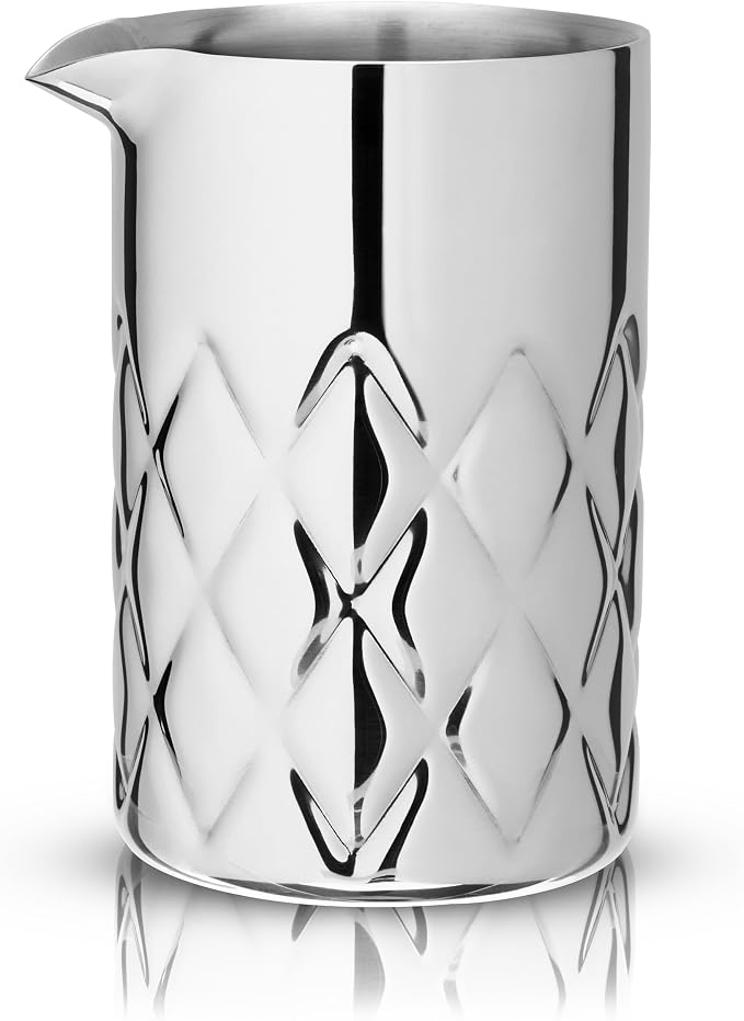 Viski Double Walled Stainless Steel Cocktail Mixing Glass, - Image 8
