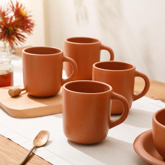 Bloomhouse - Two Time Oprah's Favorite Things Winner - Corsica Clay 4-Piece Mug - Image 2