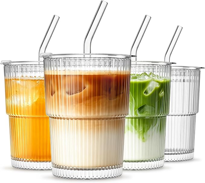 INSETLAN 13oz Glass Tumbler by INSETLAN