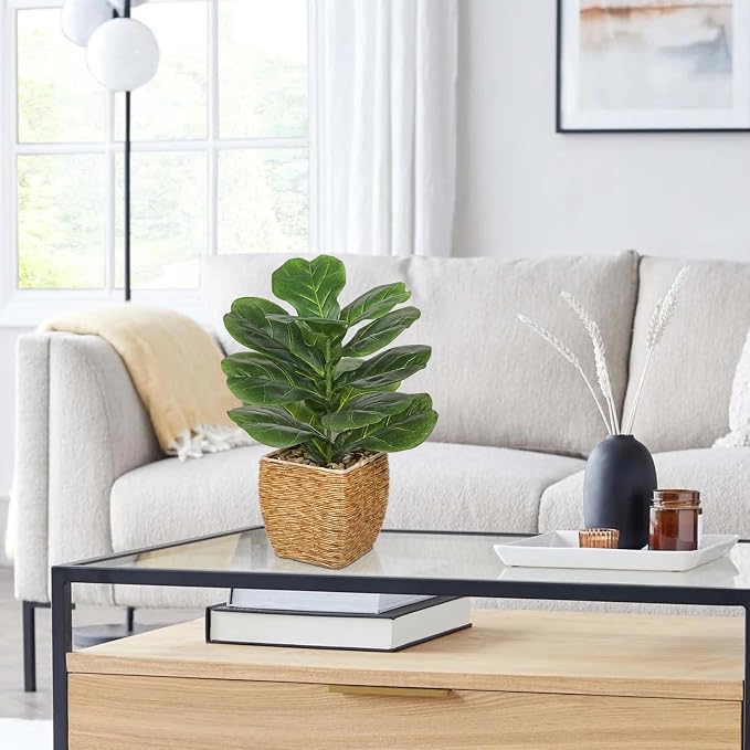 Briful Fake Plants Potted Fiddle Leaf Fig Artificial Plants Indoor Realistic - Image 5