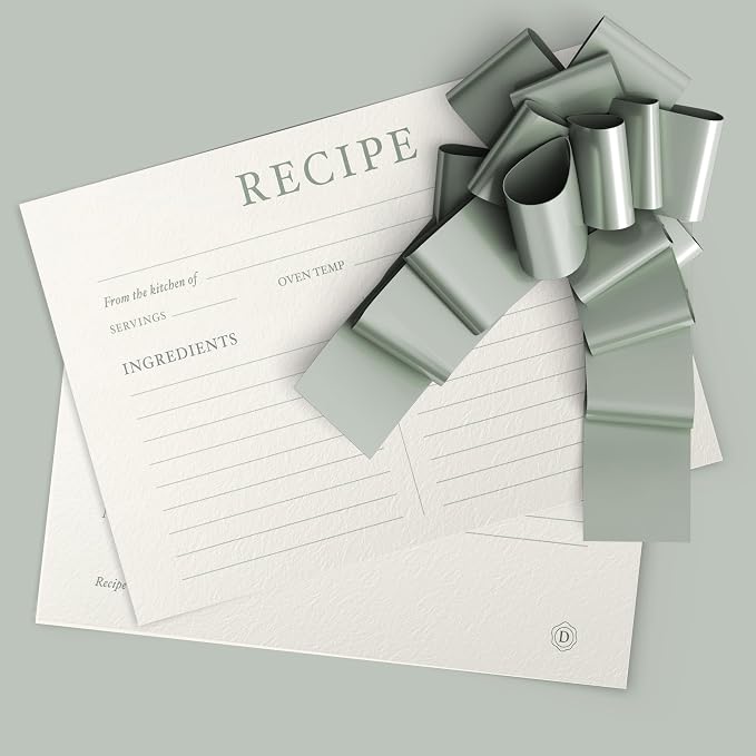 Dashleigh Elegant Recipe Cards 4x6 Double Sided, 50 Pack Thick Cardstock - Image 9