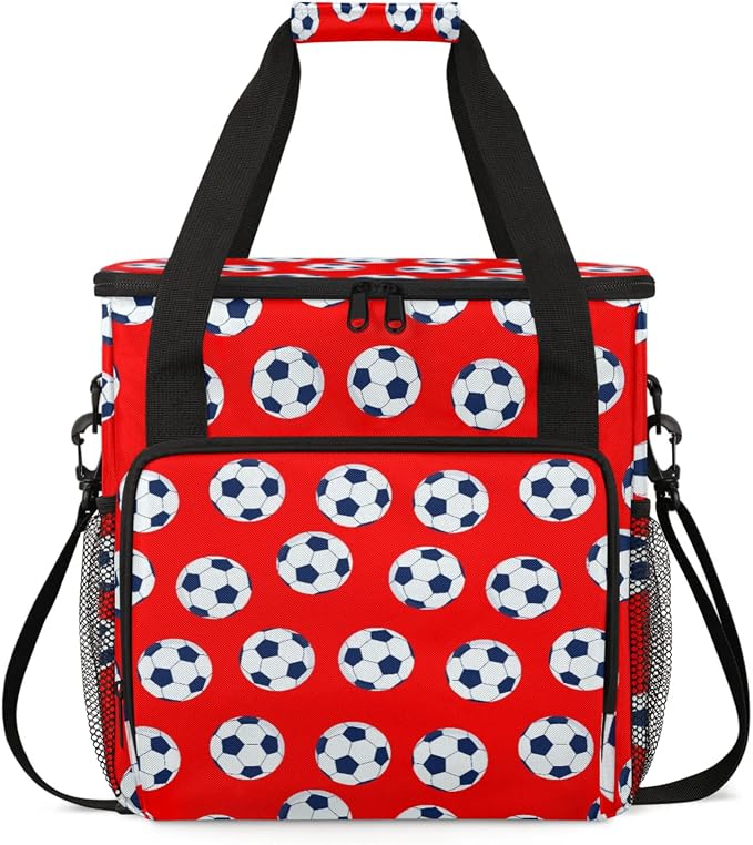 Soccer Coffee Maker Travel Bag, Soccer Large Carrying Storage Case Insulated by Home