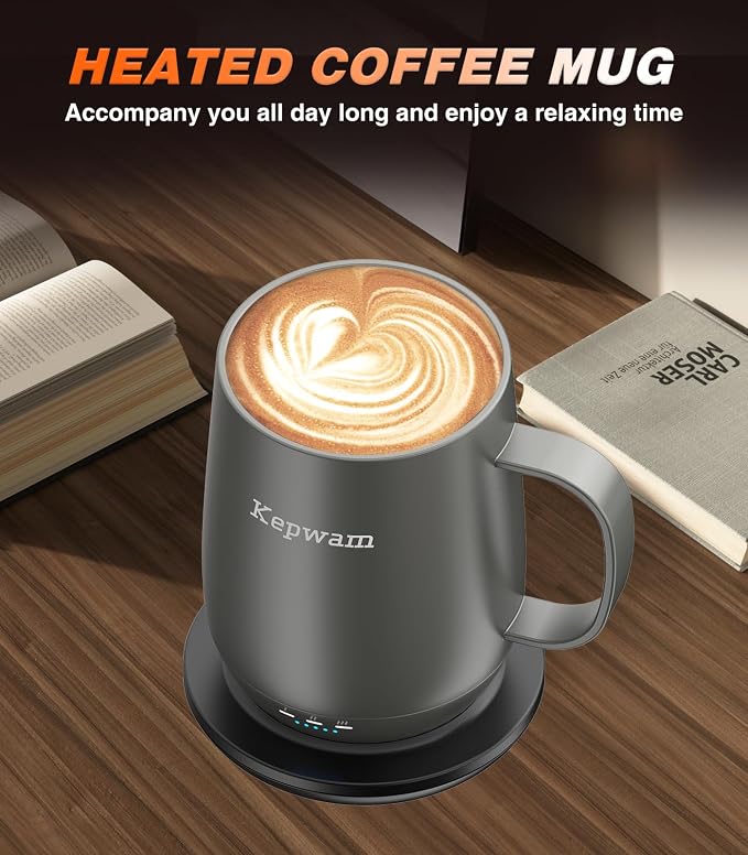 Kepwam Heated Coffee Mug Rechargeable T2, 16oz Smart Temperature Control - Image 5