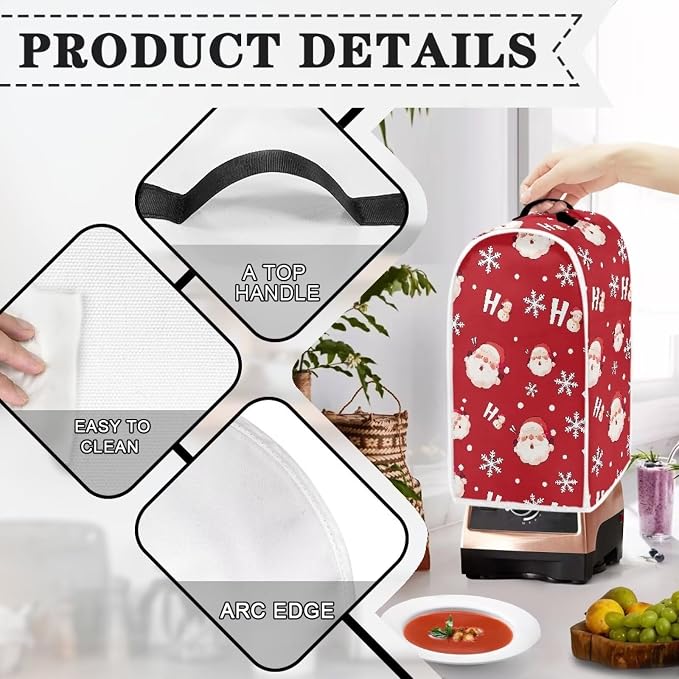 Snow Senta Cluas Blender Dust Cover, Anti Fingerprint Polyester Stand Mixer or - Image 4