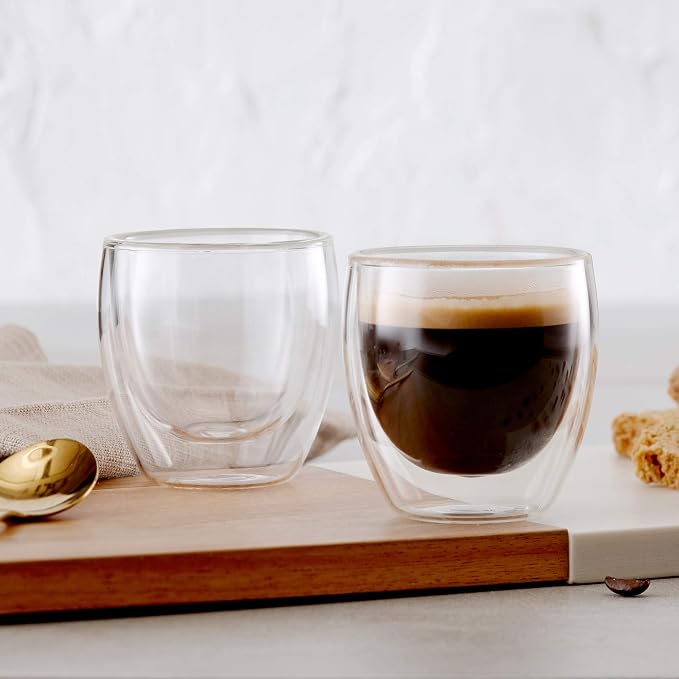 Insulated Double Wall Mug Cup Glass - Image 2