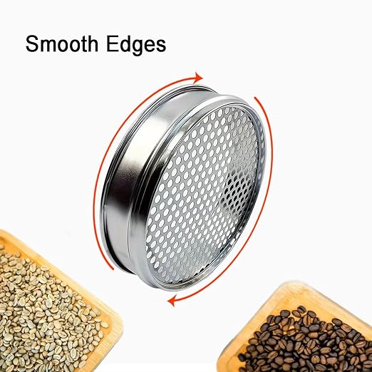 Coffee Bean Grading Sieve, 8 Inch Round Hole, Stainless Steel Screen, - Image 5
