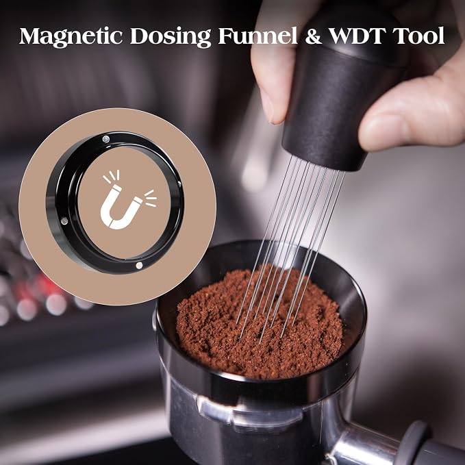 7 PCS Espresso Accessories Kit: 51mm Espresso Tamper, Coffee Distributor - Image 4