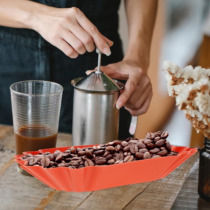 SHERCHPRY 4pcs Coffee Bean Sample Display Tray Versatile Measuring Plate - Image 3