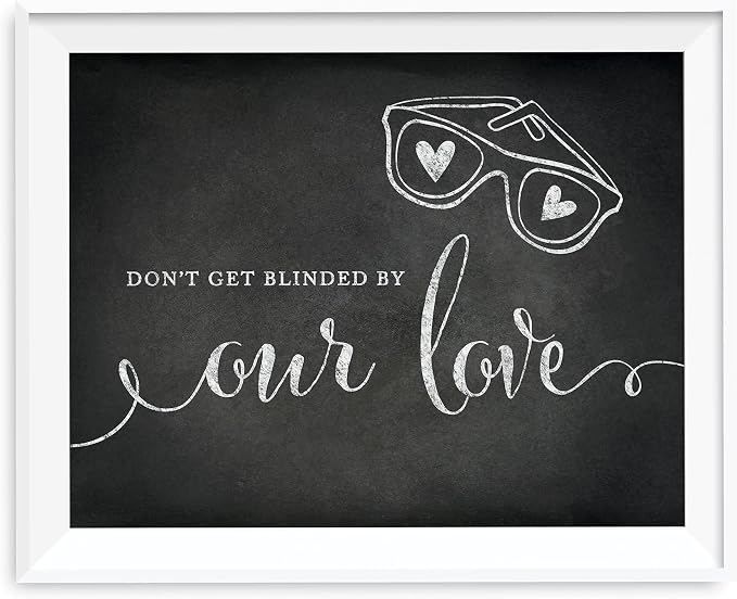 Andaz Press Wedding Party Signs, Vintage Chalkboard Print, 8.5x11-inch by AndazPress