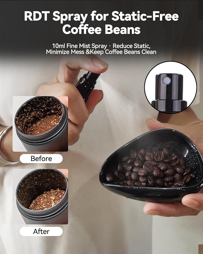 Coffee Bean Dosing Cup, Espresso Dosing Cup, Coffee Spray Bottle, RDT Spray - Image 5