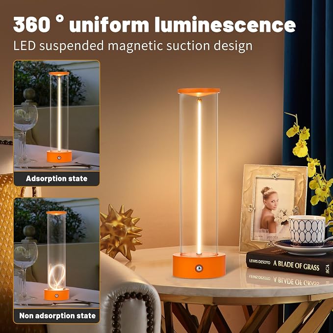 Cordless Portable LED Table Lamp, Modern Nightstand Lights - Image 3