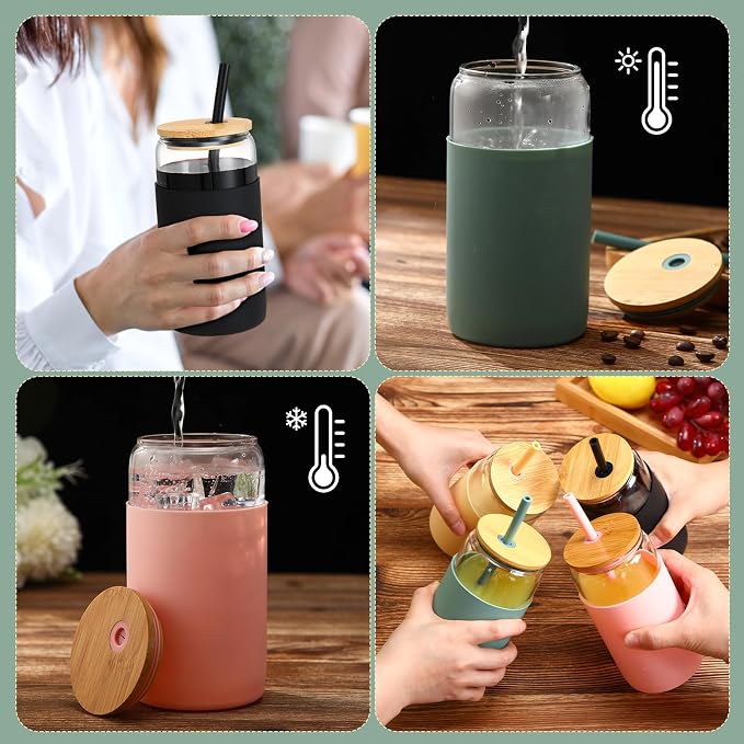 FillTouch 4 Pack 16 oz Glass Cups - Image 5