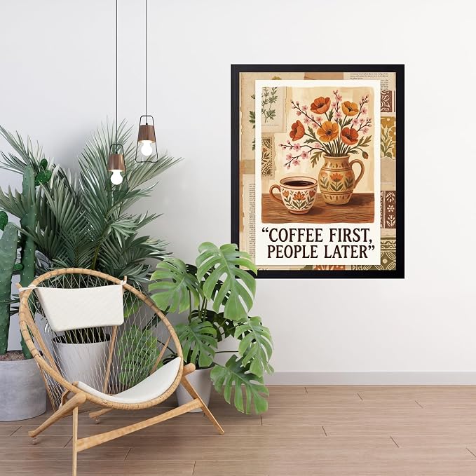 Lawrence Williams Designs Coffee First People Later Poster - Image 6