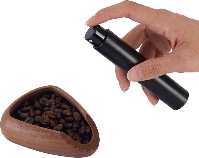 Walnut Coffee Bean Dosing Cup and Spray Bottle Kit by Lookingforwardtoeveryshot%EF%BC%81