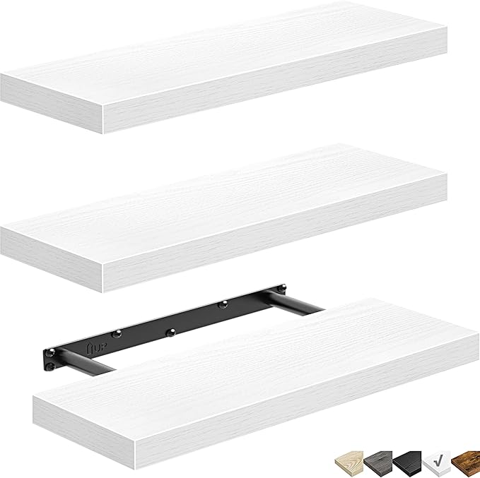 QEEIG Floating Shelves for Wall Bathroom Shelf Bedroom Kitchen Living Room - Image 7