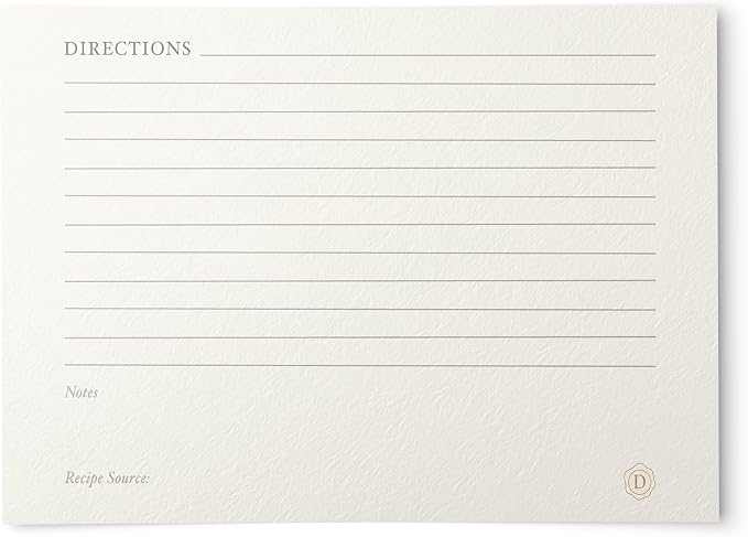 Dashleigh Elegant Recipe Cards 4x6 Double Sided, 50 Pack Thick Cardstock - Image 2