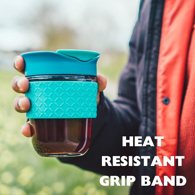 Reusable Strengthened Glass Travel Cup - Image 5