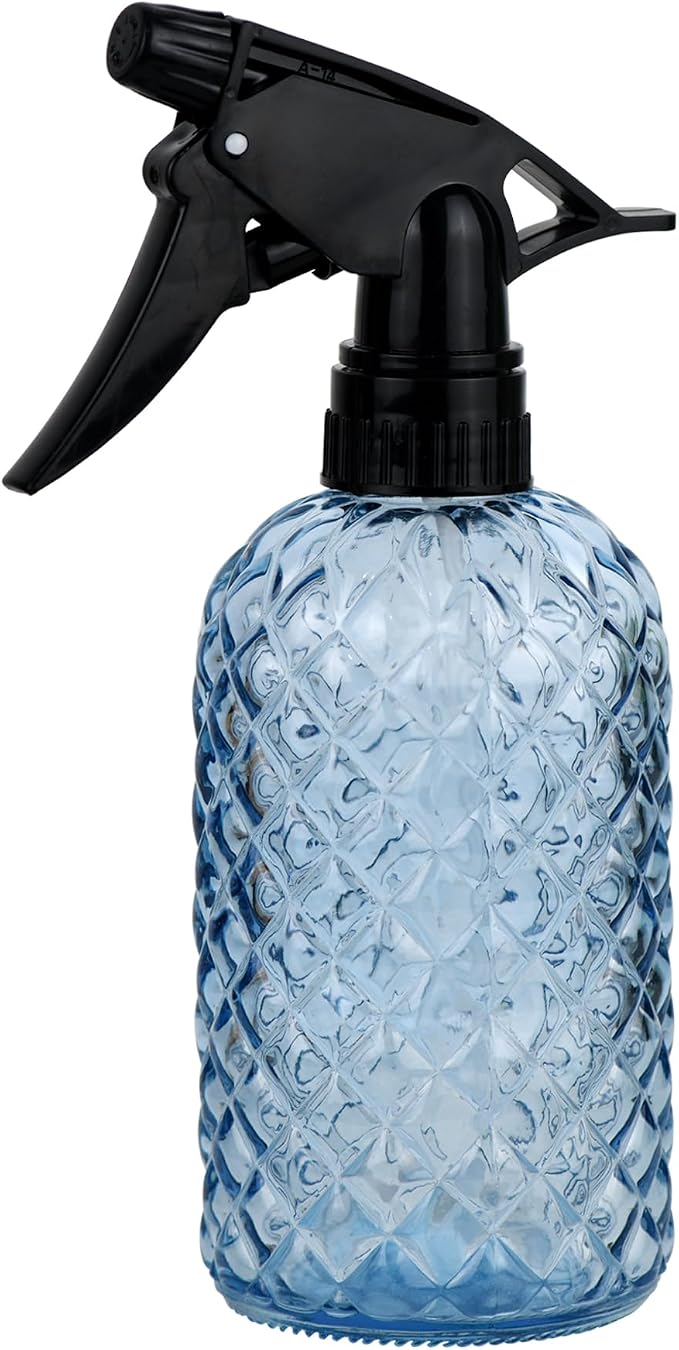 Glass Handheld Spray Bottle - 12oz Refillable Bottle ，Adjustable Nozzle by Wartter