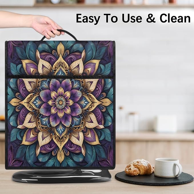 Mandala Kitchen Aid Mixer Cover Compatible Stand Mixer Dust Cover | Purple - Image 6