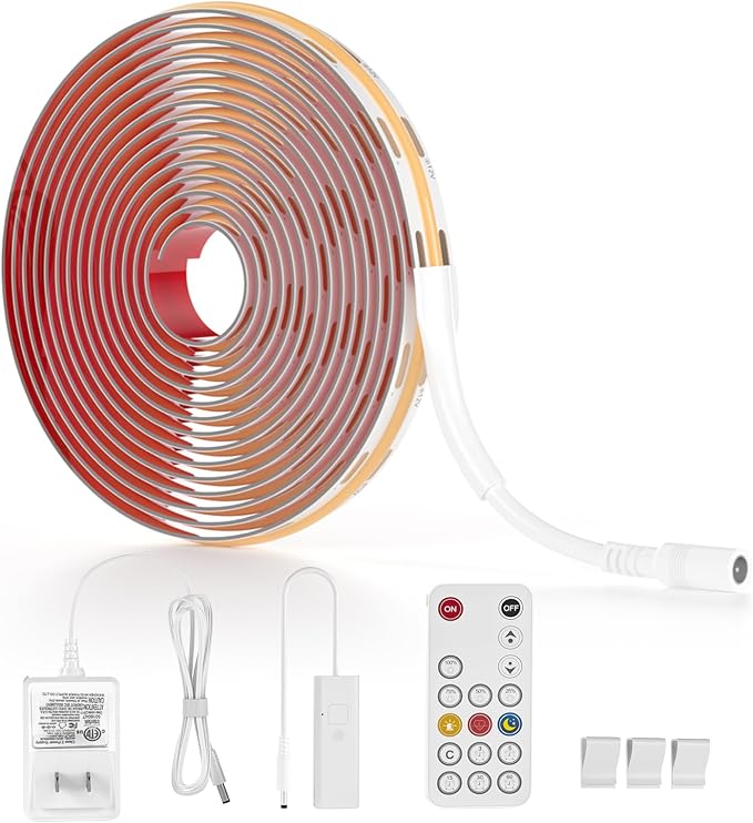WOBANE COB LED Strip Light Kit, 9.8ft Dimmable LED Light Strip - Image 6