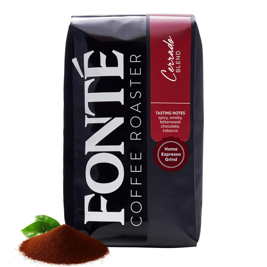 Fonte Coffee Roaster - Home Espresso Coffee - Medium-Dark Fresh Roast - Roasted in Seattle - Single Origin - 12 oz - Spicy, Smoky, Bittersweet Chocolate, Peat - Cerrado