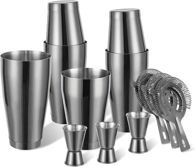Mwellewm Boston Shaker Cocktail Set Bartender Kit by Mwellewm