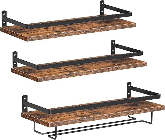 HOOBRO Wall Mounted Wine Rack 3 Pack, Wine Rack - Image 9