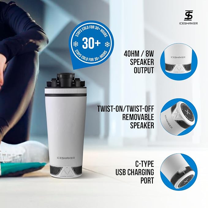 Ice Shaker X Bumpboxx Stainless Steel Shaker Bottle, Protein Shaker Bottle - Image 3