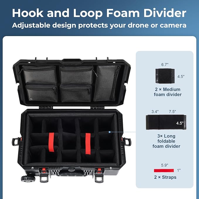 Weatherproof Hard Case, Stackable Trolley Case - Image 5