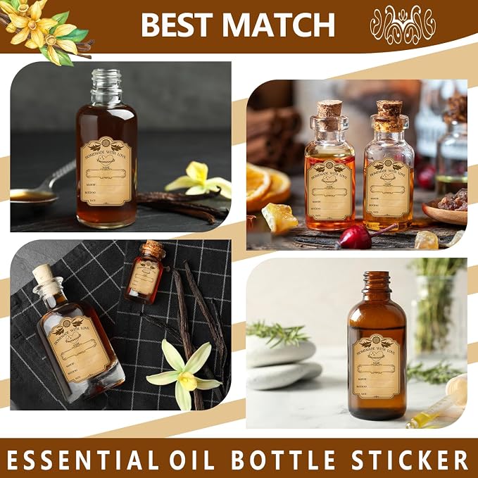 30PCS Beautifully Designed Bottle DIY Stickers, Vintage Labels - Image 6