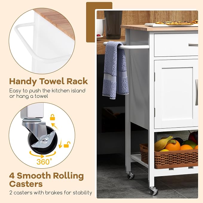 Giantex Kitchen Island Cart - Image 8