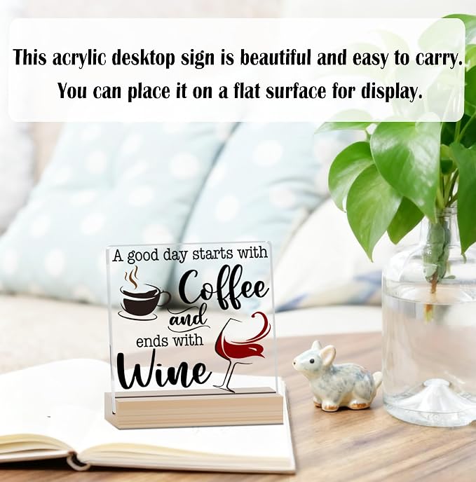 Coffee Bar Acrylic Decor Sign - Image 3
