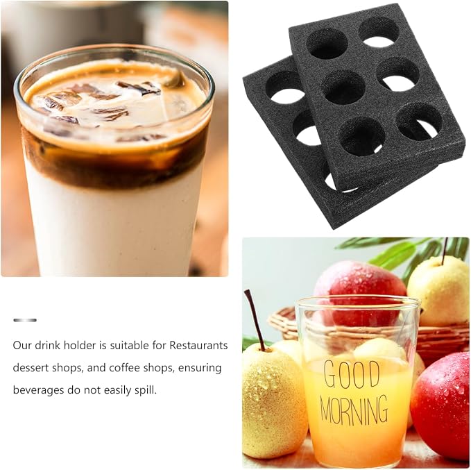 PRETYZOOM 2pcs Foam Cup Carrier Tray - Image 3