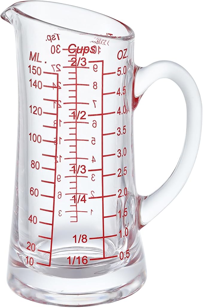 Ackers Glass Measuring Cup 5 Oz/150ml Shot Glass Measuring Cup by AckersBORO33